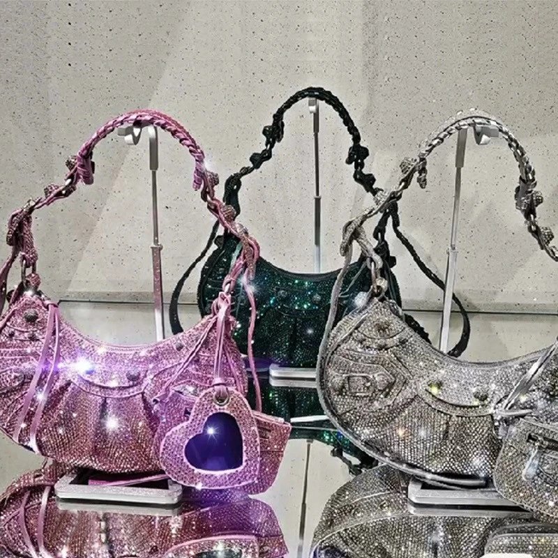 Unbranded Crossbody Bags Rhinestone-Embellished Buckle Bag image 2