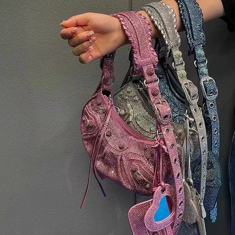 Unbranded Crossbody Bags Rhinestone-Embellished Buckle Bag image 4