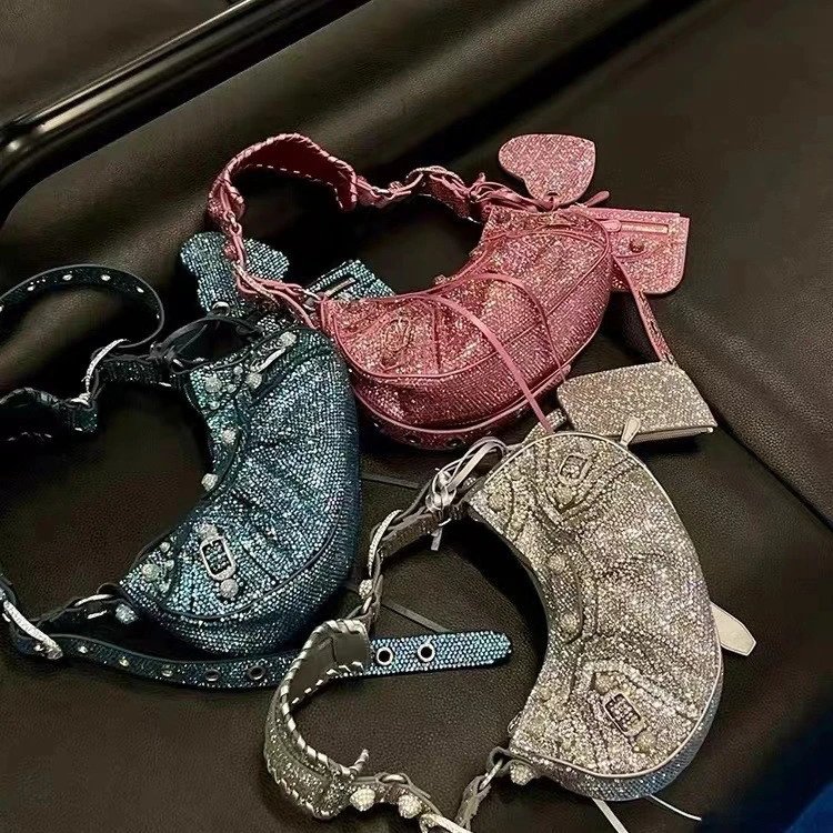 Unbranded Crossbody Bags Rhinestone-Embellished Buckle Bag image 3