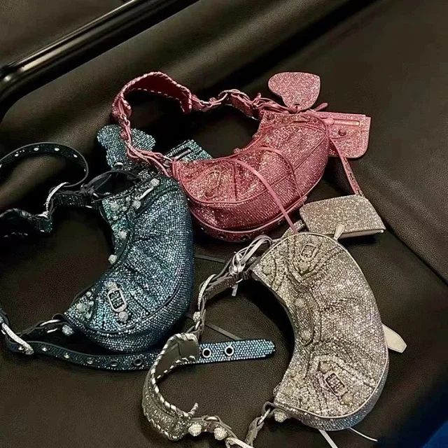 Unbranded Crossbody Bags Rhinestone-Embellished Buckle Bag product detail image 3