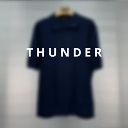 thumbnail for Letter-embroidered openwork jacquard knit polo shirt