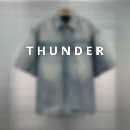 thumbnail for 后背美纹纸印花牛仔短袖