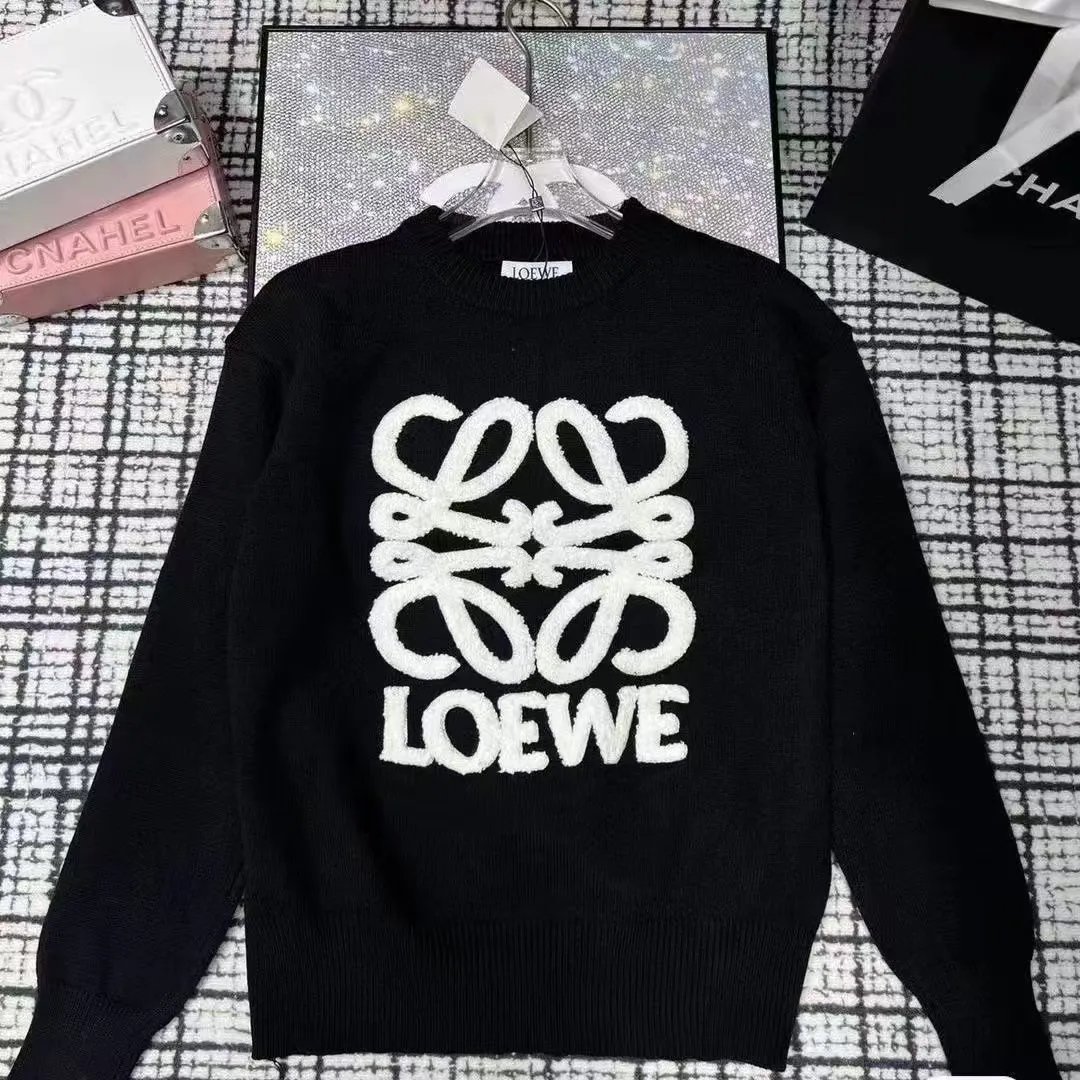 Loewe Jeans Wide-Leg Anagram Embroidered image 8