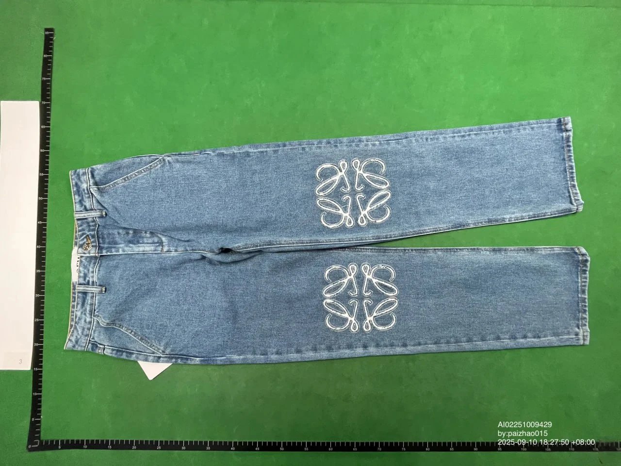 Loewe Jeans Wide-Leg Anagram Embroidered image 14