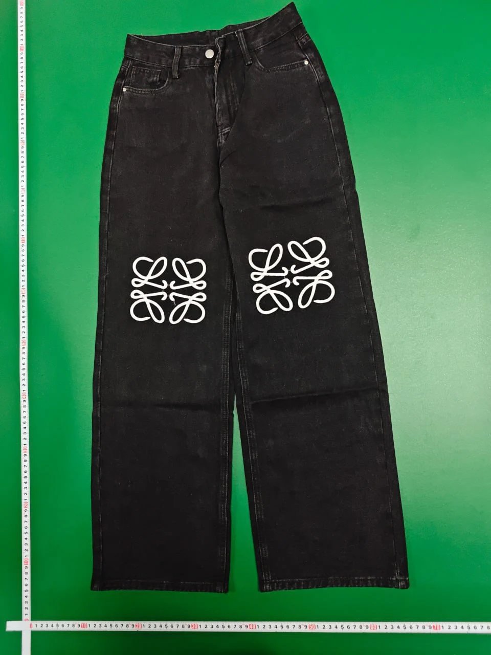 Loewe Jeans Wide-Leg Anagram Embroidered image 13