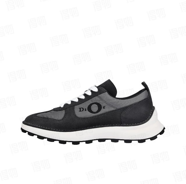 Dior Sneakers Squash suede — Two/D1O SQ Casual Shoes/Black Grey