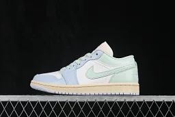 thumbnail for 【DC0774-108】AIR JORDAN 1 LOW CASUAL SNEAKERS BLUE/GREEN/WHITE