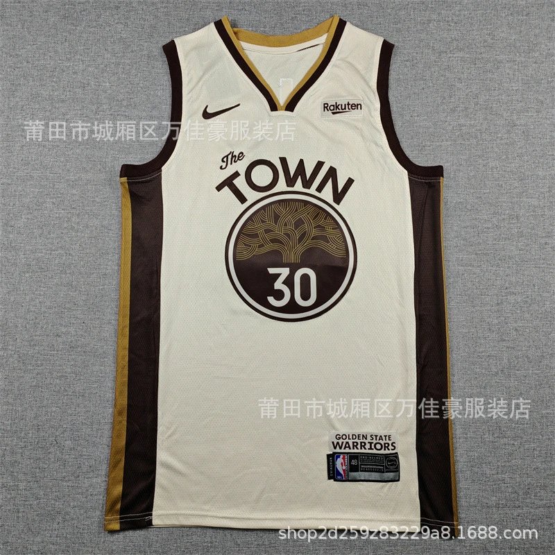 26 Warriors 30 Cream White City Edition