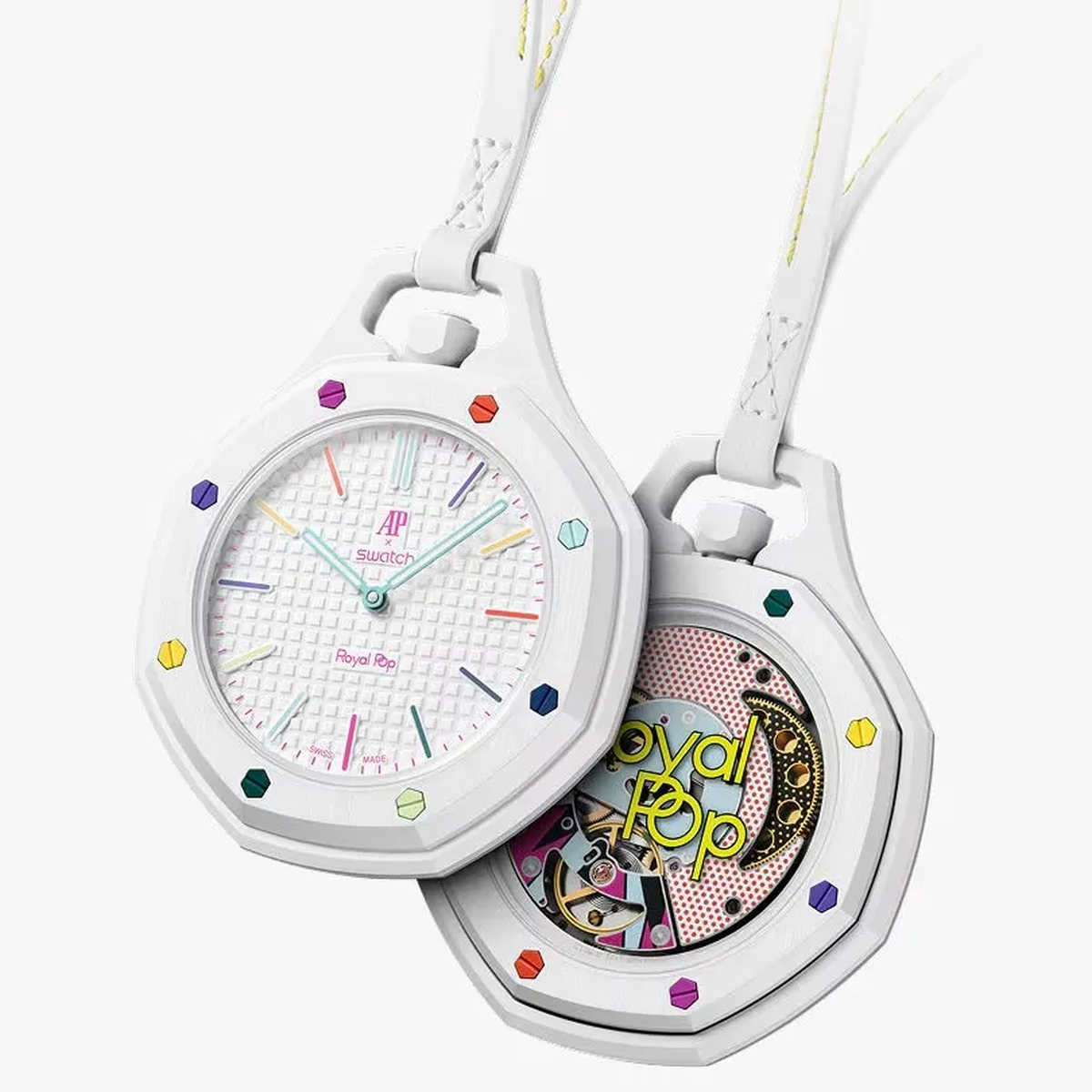 Audemars Piguet x Swatch Royal Pop White Multicolor Mechanical Watch Watches