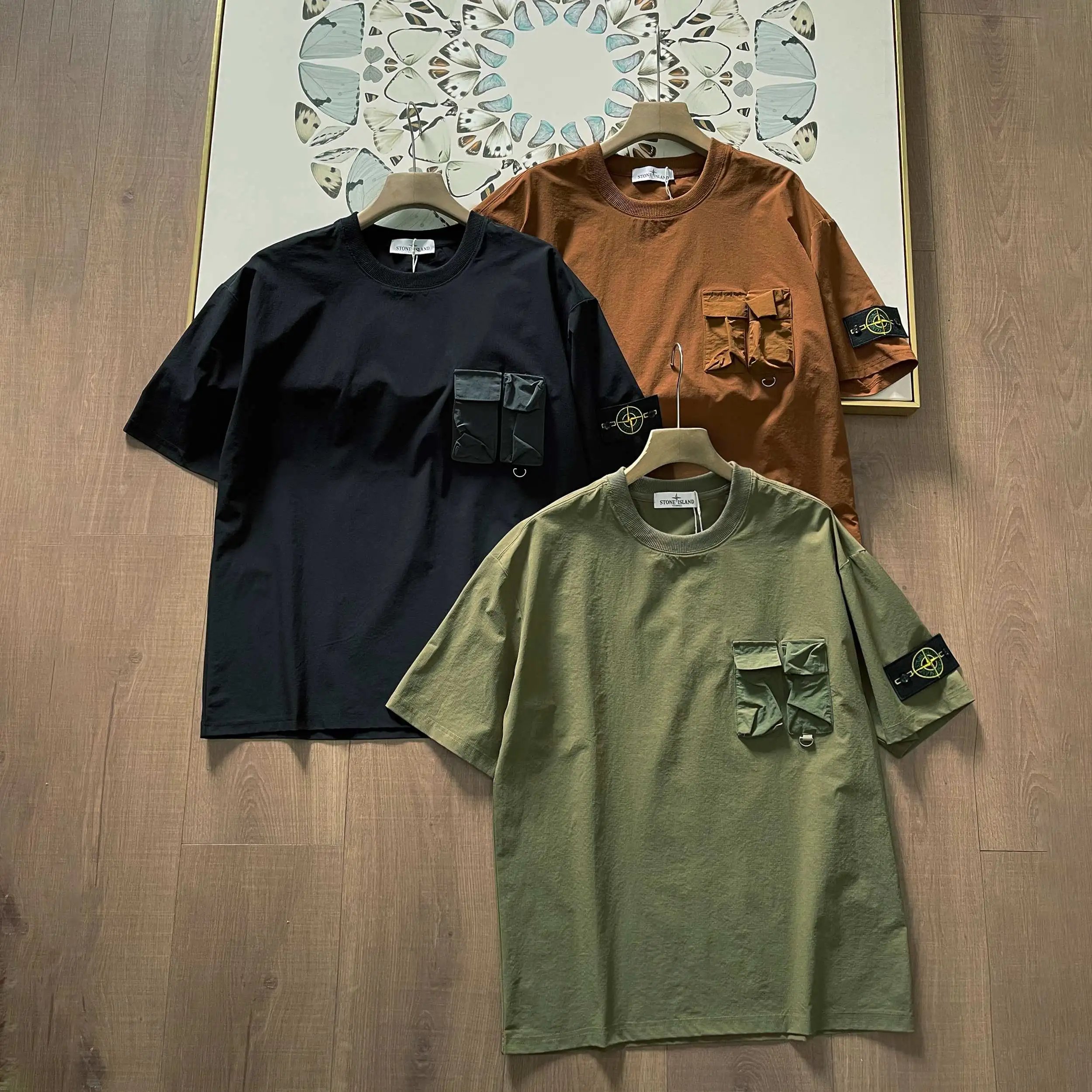 Stone Island Green Short Sleeve T-Shirt