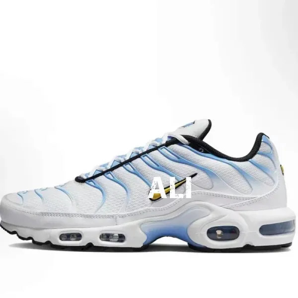 Nike Air Max Plus White Blue Gradient Sneakers - 1