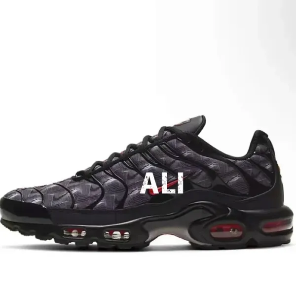 Nike Air Max Plus Black Camo Red Sole Sneakers - 1