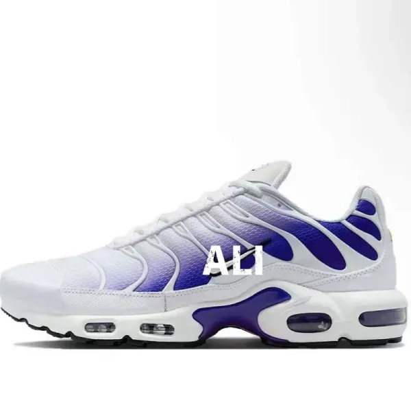 Nike Air Max Plus White Purple Gradient Sneakers - 1