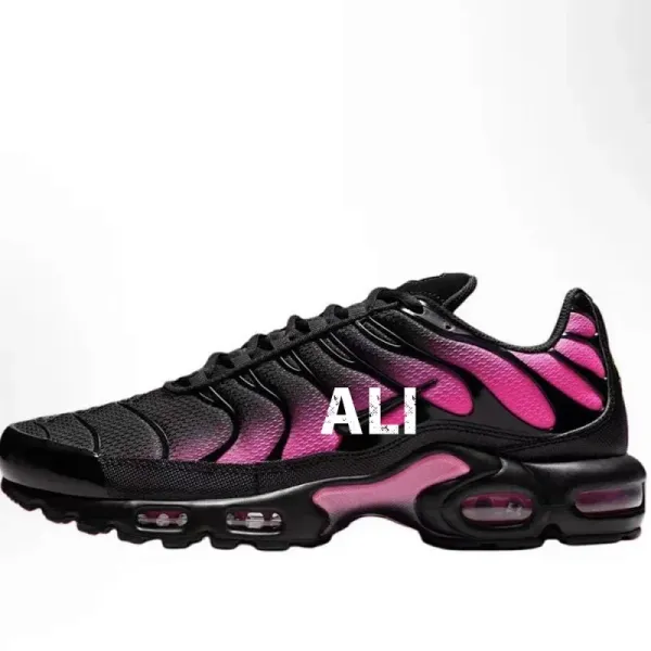 Nike Air Max Plus Black Pink Flame Sneakers Running Shoes - 1