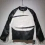 Design Two-Tone Leather Biker Jacket - 1