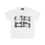 Design Four-Panel Graphic Print White T-Shirt - 1