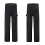 Design Distressed Black Cargo Pants - 1