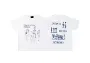 Design Abstract Graphic Print White T-Shirt - 1