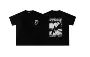Design Graphic Print Black T-Shirt - 1
