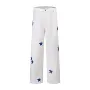 Design Wide-Leg Pants with Star Print White - 1
