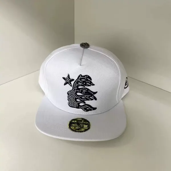 New Era Flame Star White Snapback Cap Baseball Cap - 1