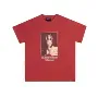 Design Portrait Print Red T-Shirt - 1