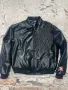 Design Leather Bomber Jacket Black - 1