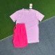 Crystal Stripe Purple + 218 Rose Red