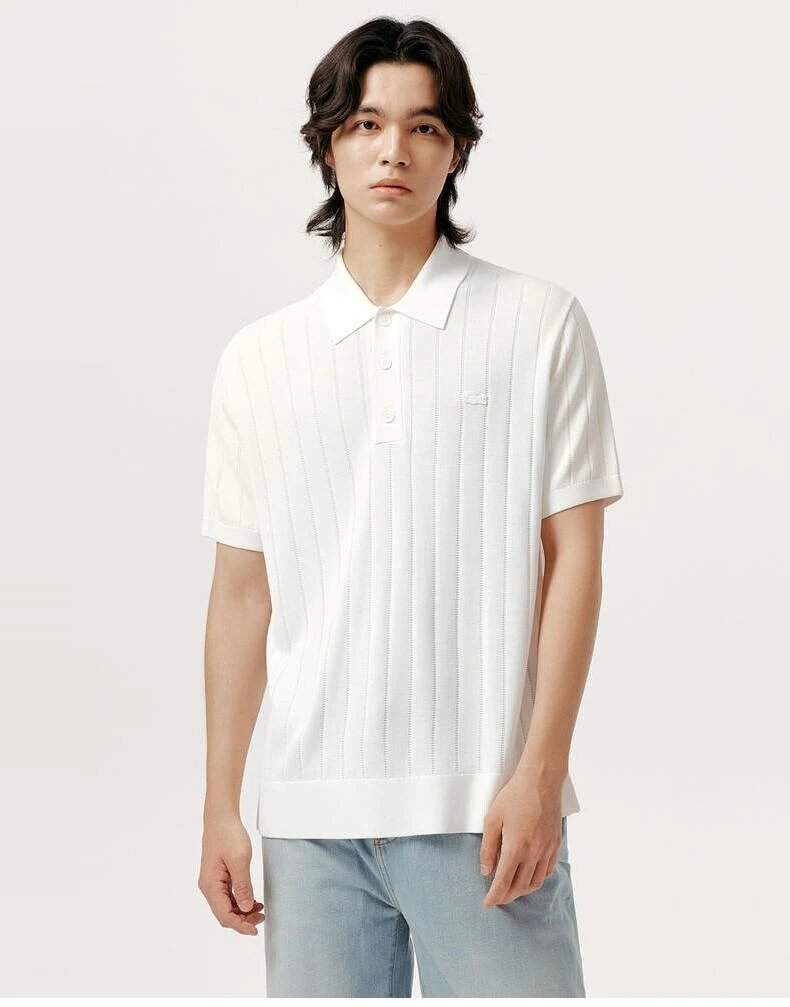 M size one piece suitable for men weighing around 140 pounds 25 autumn new solid color simple ribbed Polo neck knitted sweater | AH5339