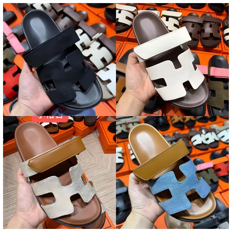 Hermès Leather Chypre Sandals