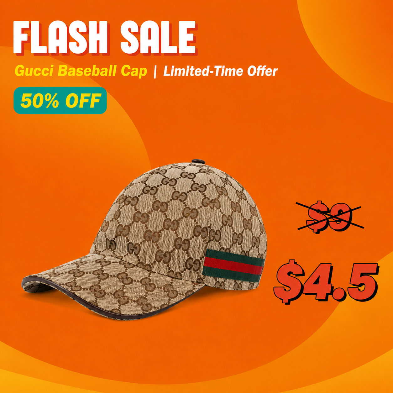 Letter Print Leather Baseball Cap