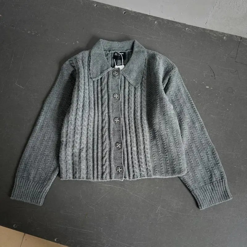 ERD Vintage Distressed Irregular Design Sweater photo 5