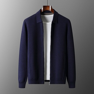 （¥199）## Knitted zip-up cardigan sweatshirt 针织拉链开衫卫衣476400 E