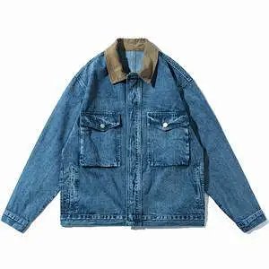 (¥298)#Corduroy jacket for men and women, same style as Bai Baihe灯芯绒夹克 C