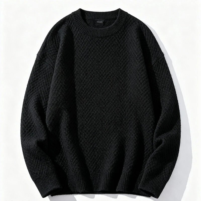 （￥198）## Wool Color-block Sweater 羊毛拼色毛衣 W47 X