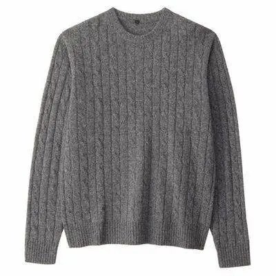 Autumn/Winter Classic Cable Crewneck Sweater (10 Colors)