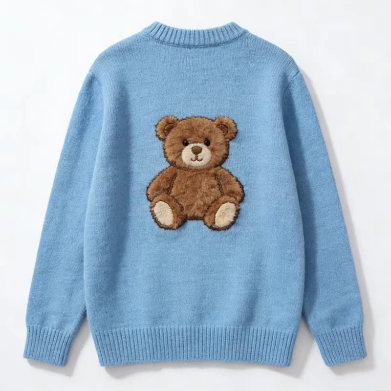 （￥298）##baby blue boy clothing bear sweater 808天蓝色男装熊 P