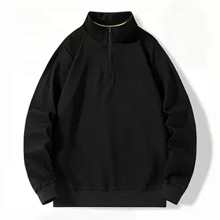 （￥268）##Appliqué Bear Half-Zip Sweatshirt 贴布小熊半拉链卫衣808 P