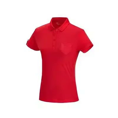 （¥144）## five-button knitted collar short-sleeved polo shirt womenRL五粒扣针织领短袖Polo衫女款C
