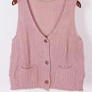 （¥144）（$20）crewneck cotton-jersey vest 圆领纯棉针织背心马甲C
