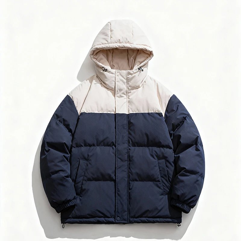 （￥498）## Christmas Color-Block Down Jacket 圣诞拼色羽绒服506511 E
