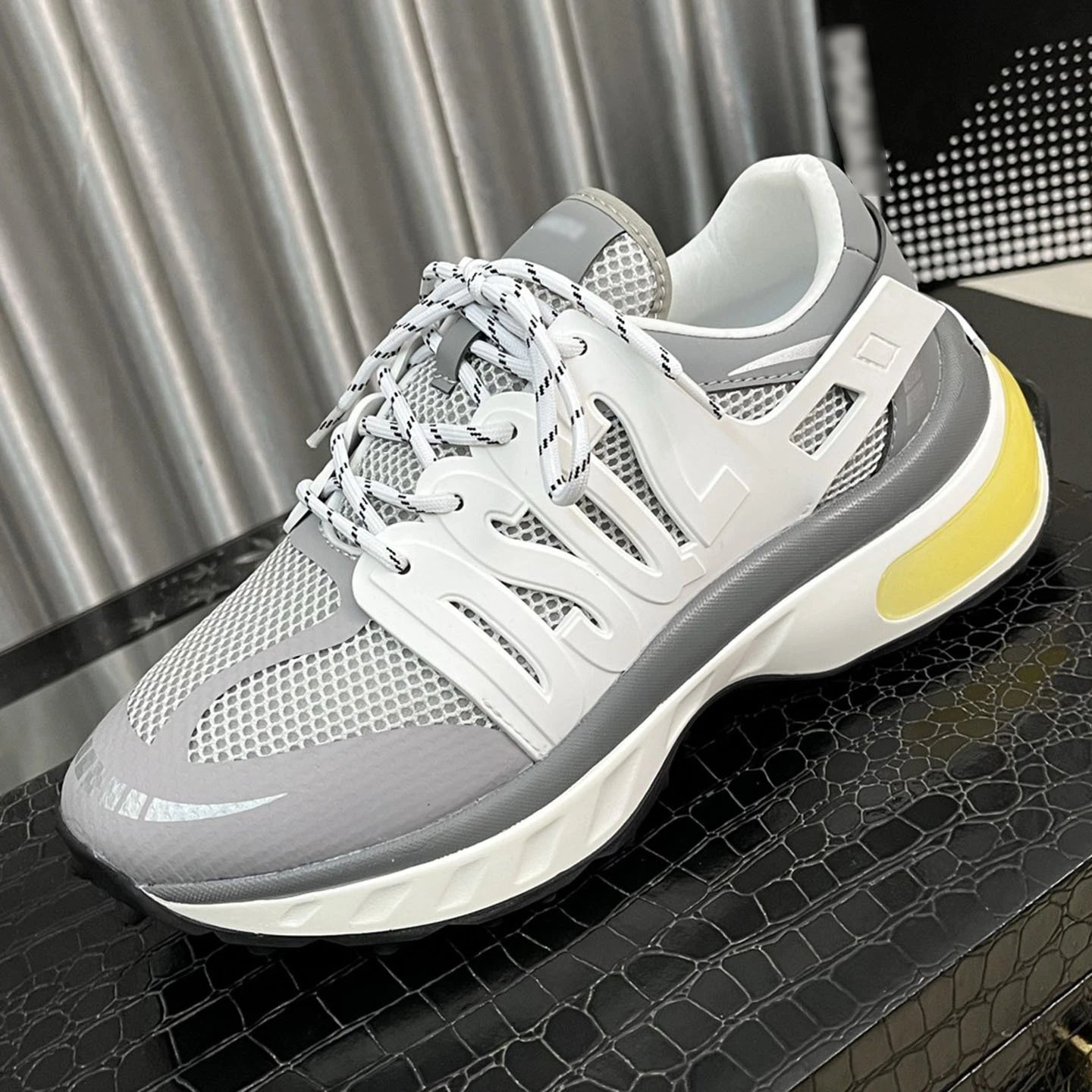 Unbranded Sneakers Mesh lace-up chunky image 5