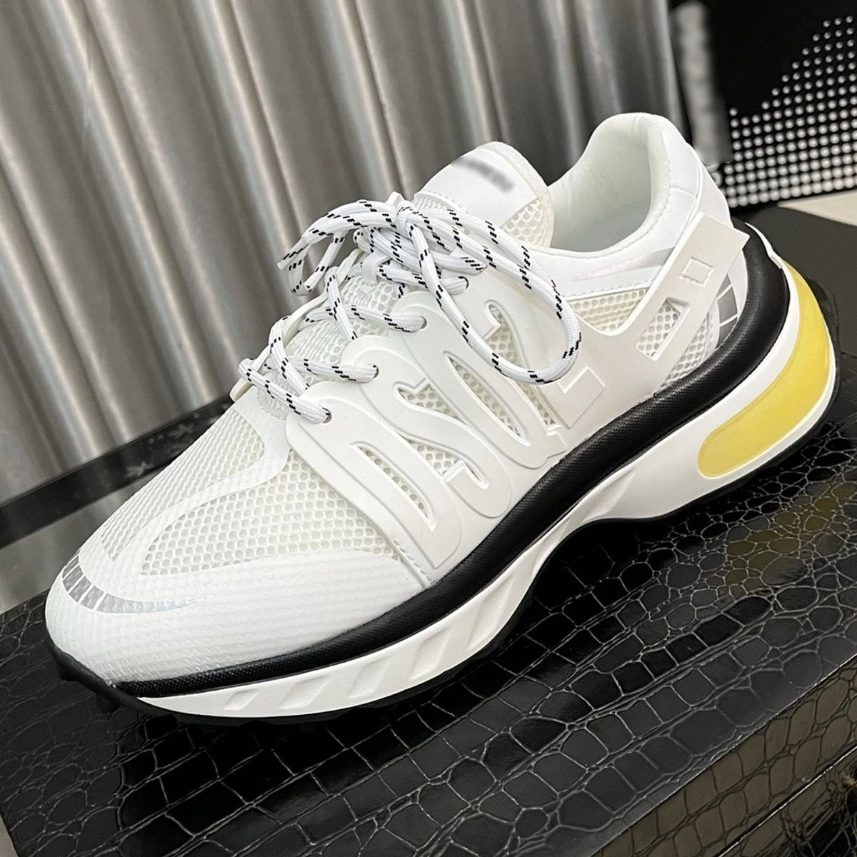 Unbranded Sneakers Mesh lace-up chunky image 2