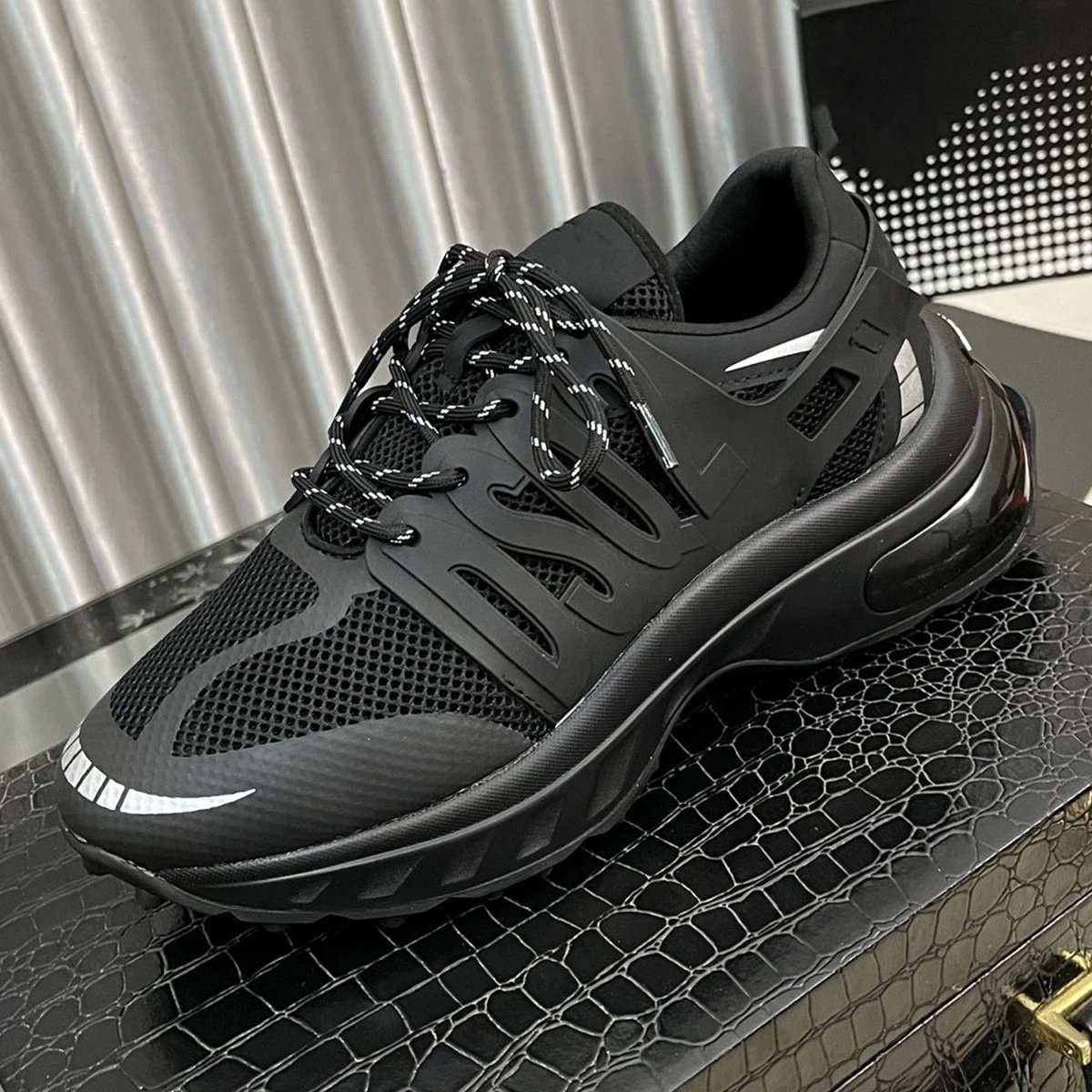 Unbranded Sneakers Mesh lace-up chunky image 3
