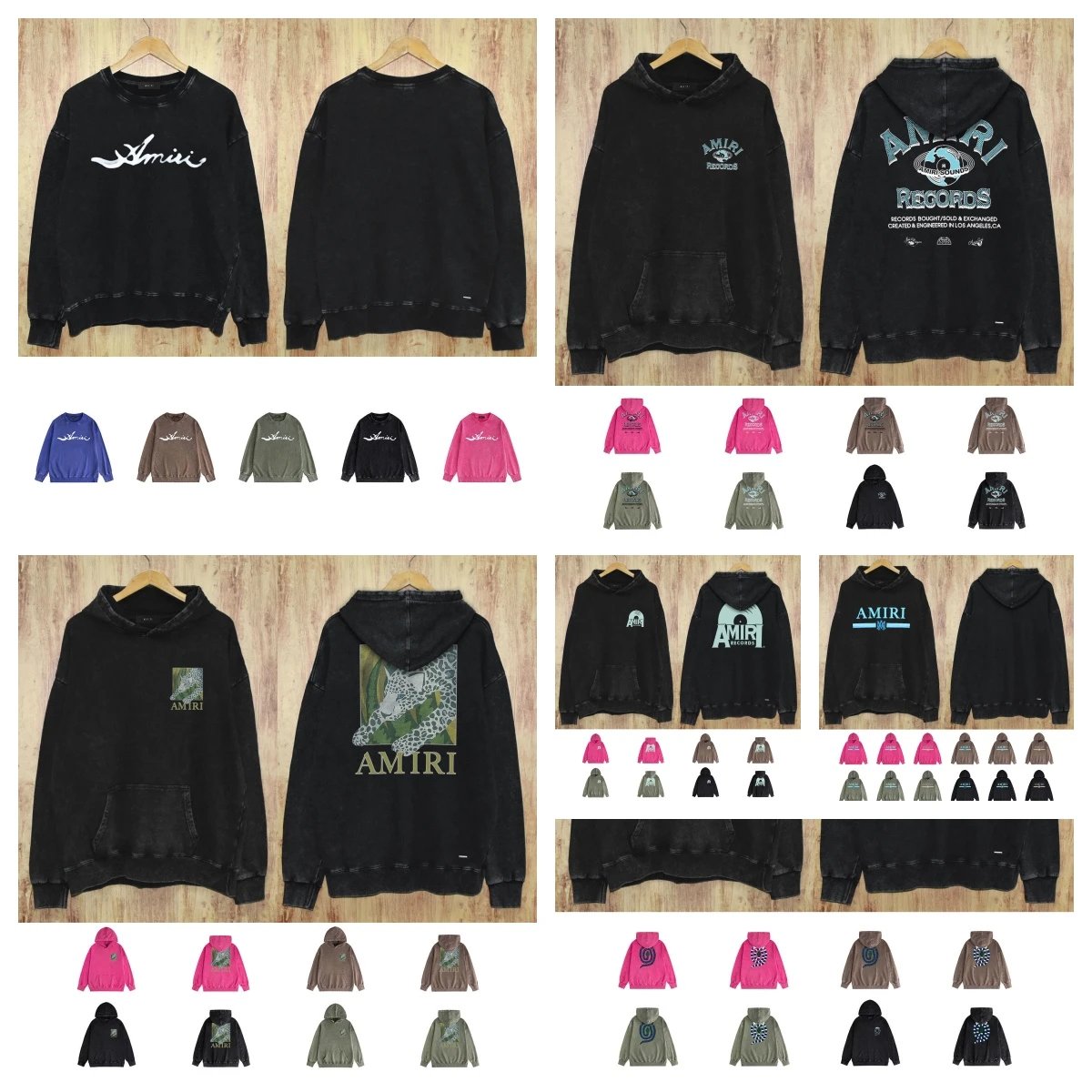 Amiri Records Hoodies/Sweaters