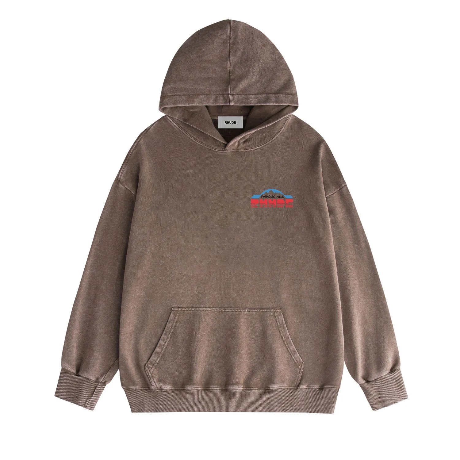 Rhude Hoodies & Sweatshirts Graphic pullover hoodie with kangaroo pocket — 26