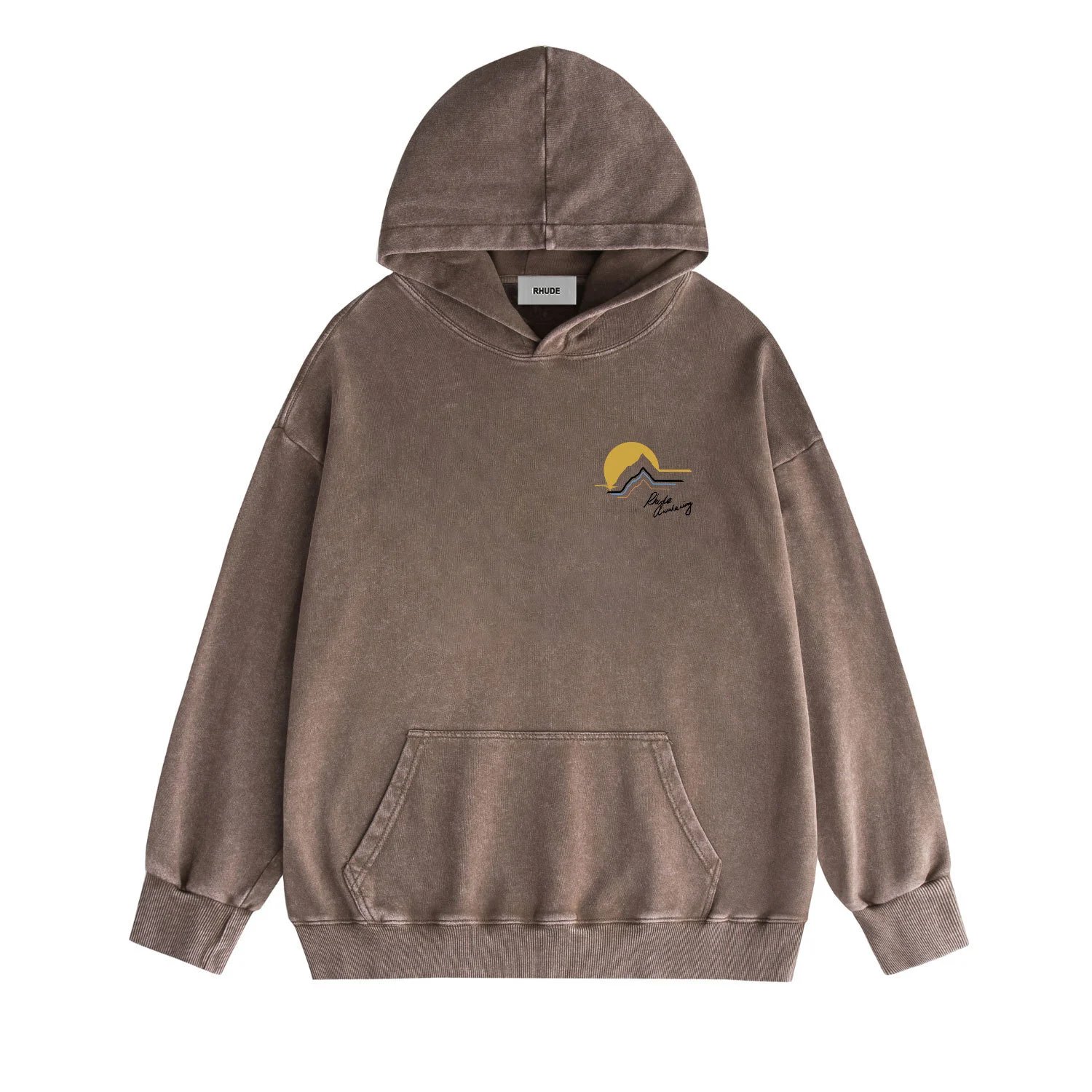 Rhude Hoodies & Sweatshirts Graphic pullover hoodie with kangaroo pocket — 7