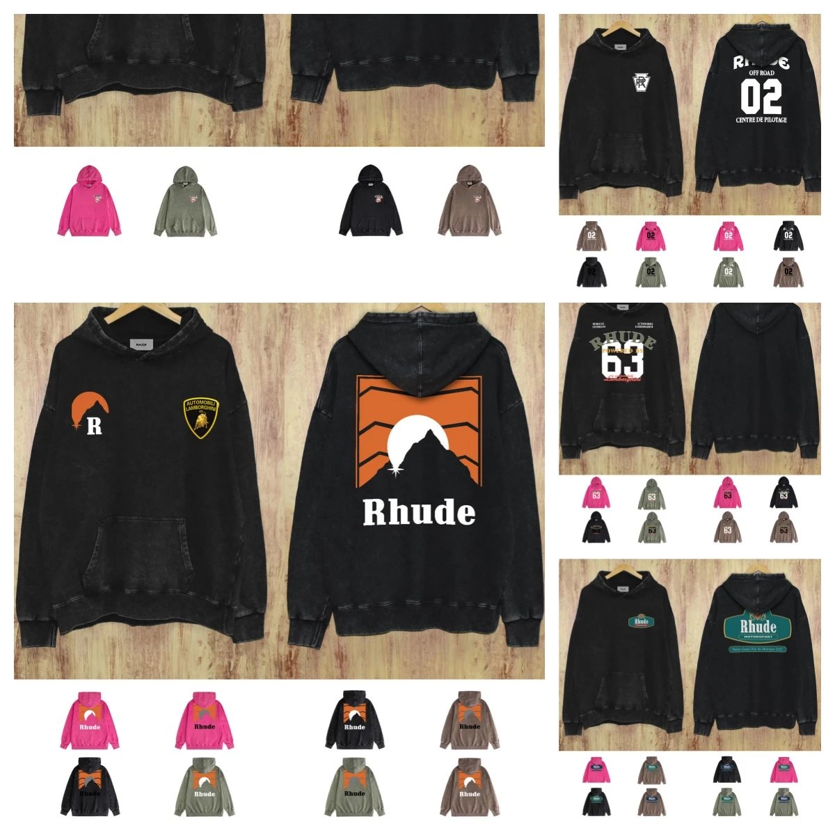 Rhude Distressed Hoodie [40 st