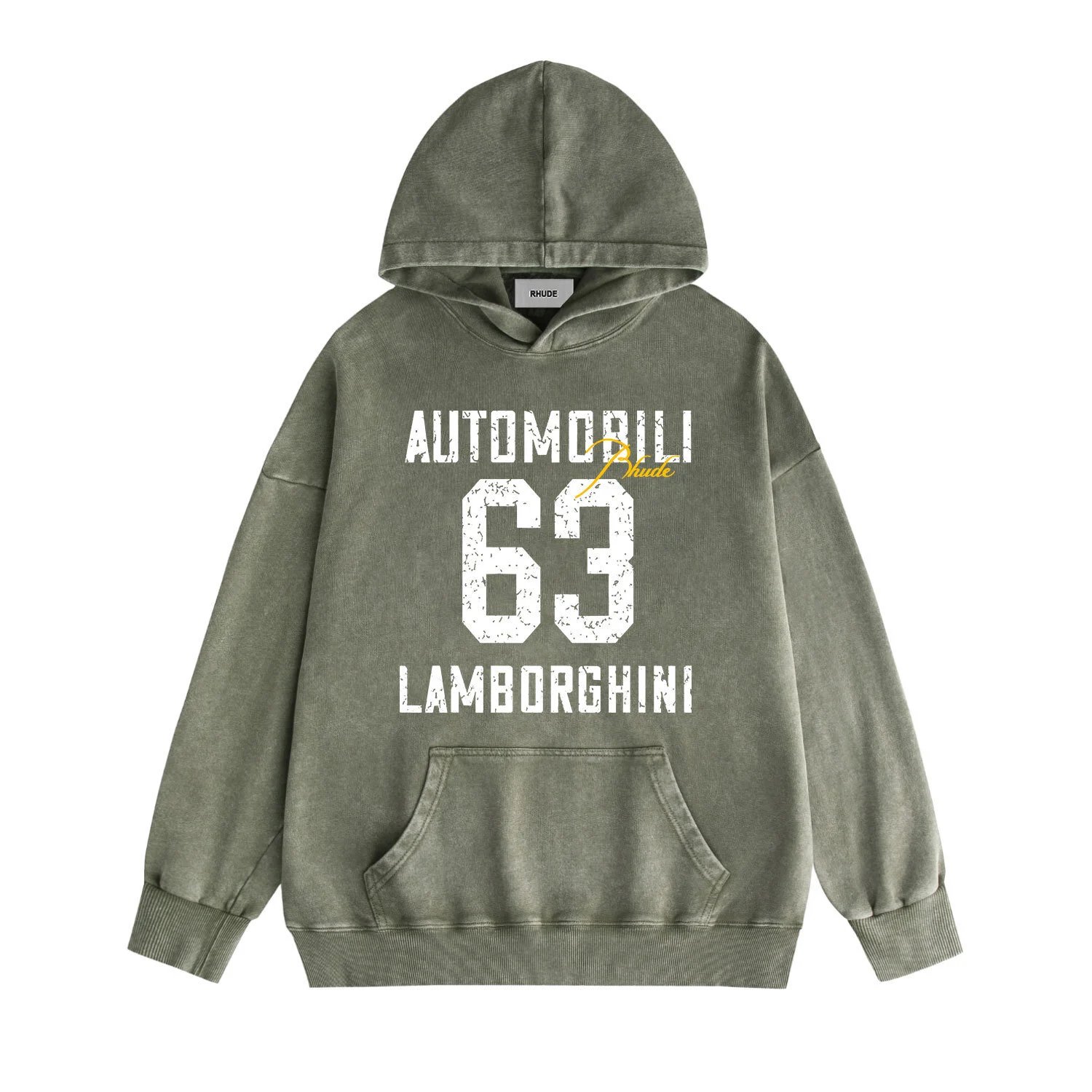 Rhude Hoodies & Sweatshirts Graphic Print Pullover Hoodie — 19