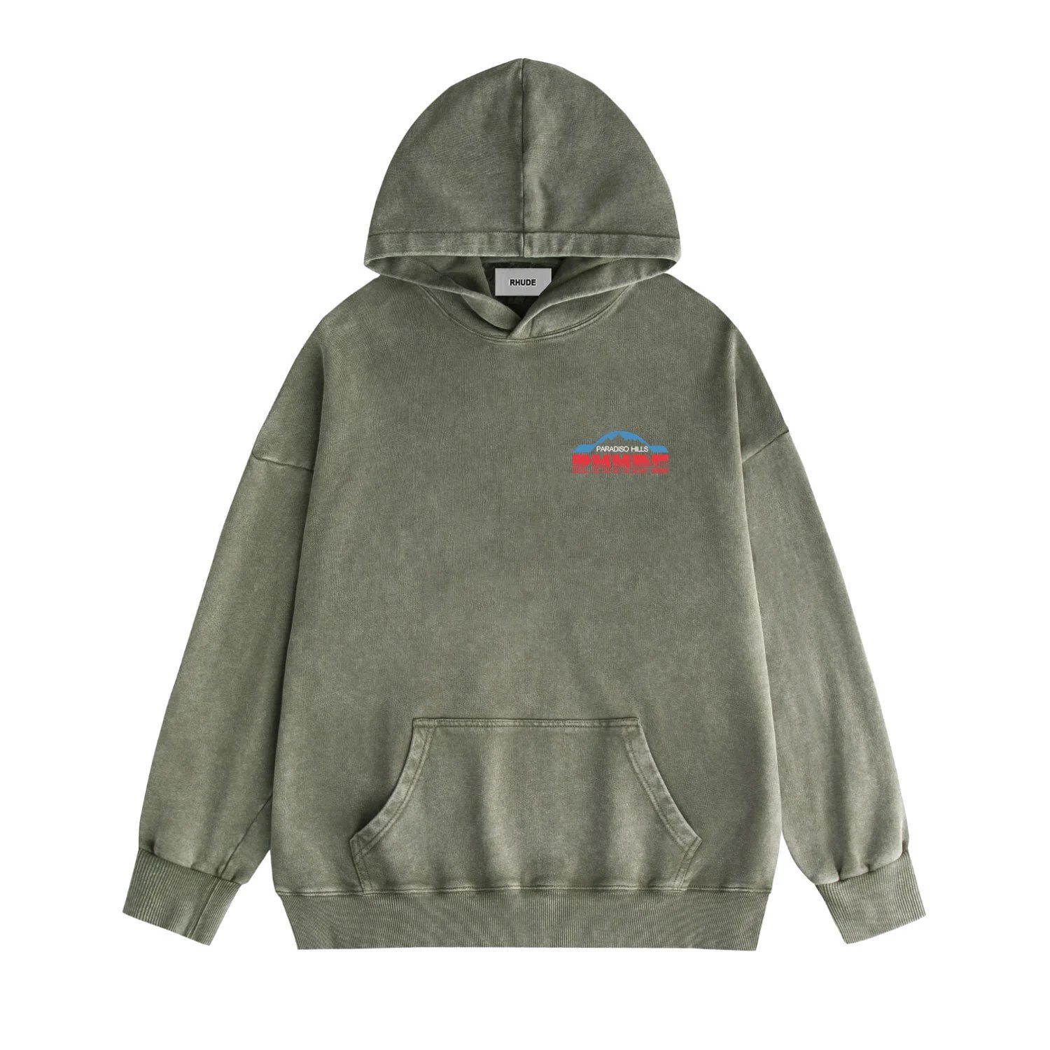 Rhude Hoodies & Sweatshirts Graphic pullover hoodie with kangaroo pocket — 39